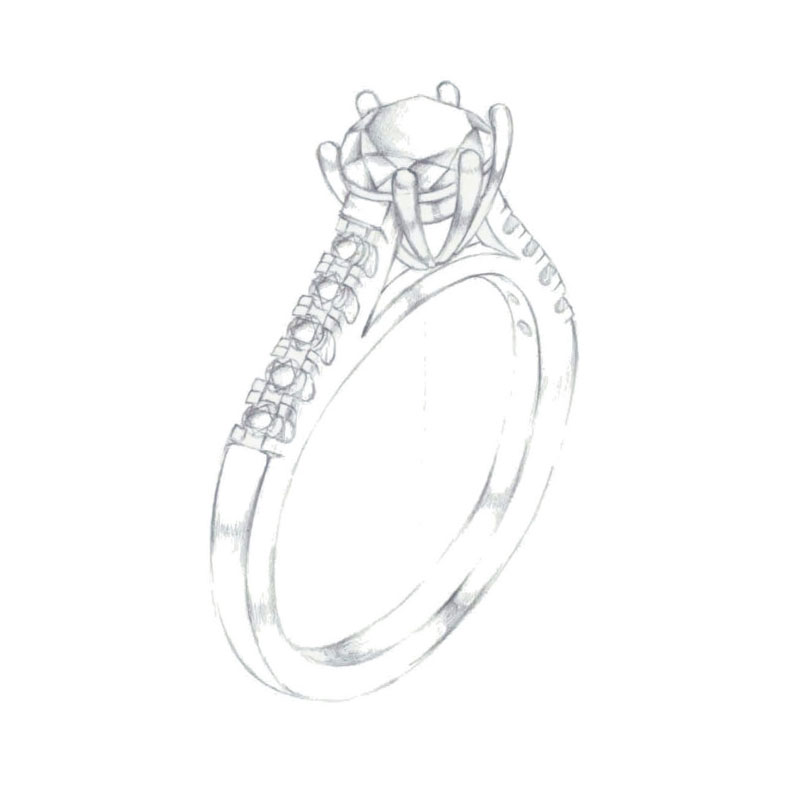 Design Custom design always begins with a great new idea. Our Design team will help you bring to life that special piece through computer generated renderings. Erickson Jewelers Iron Mountain, MI